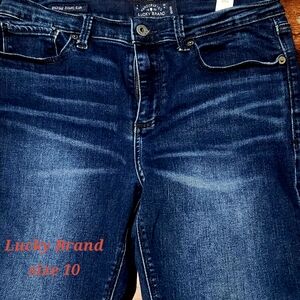 Lucky Brand Women's Dark Blue Straight Leg Jeans